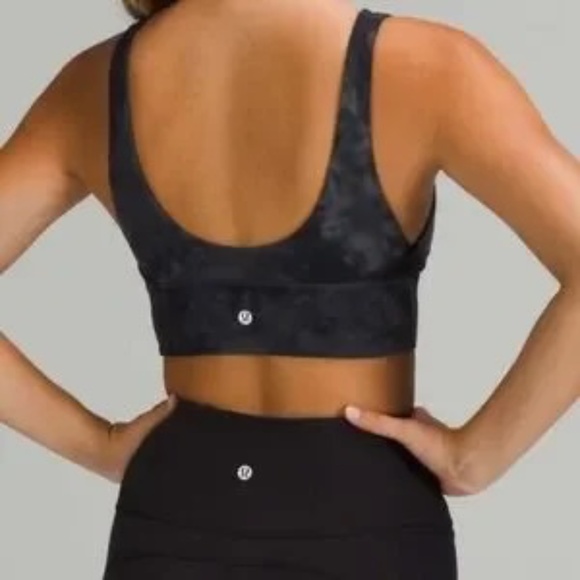 Lululemon ALIGN BRA A/B Cup Diamond Dye Pitch Grey Graphite Grey REVERSIBLE 4 - Picture 5 of 6